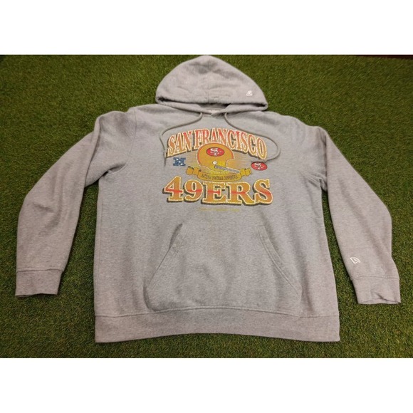 New Era Other - New Era San Francisco 49ers Football Hoodie Men's Large Heather‎ Gray Pullover